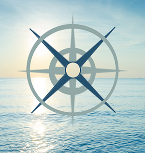 Ocean Horizon and Windrose Icon